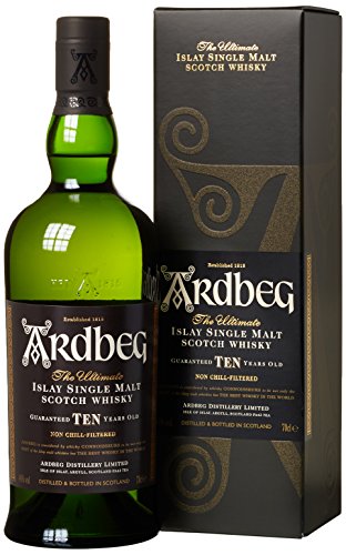 Whisky Ardbeg Islay Single Malt 10 Jahre in Geschenkverpackung (1 x 0.7 l)