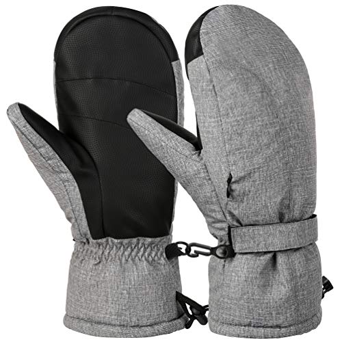 Vbiger Skihandschuhe Schnee Handschuhe Warm Winter Handschuhe Wasserdicht Winddicht Tough Baumwolle Schicht passt für Herren und Damen