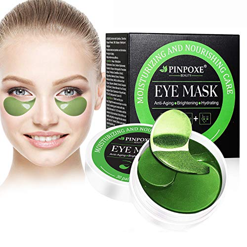 Eye Mask, Augenpads, Anti Aging Augen Patches, Eye Patches, Collagen Augenringe Augenpads, Augenpflege mit Hyaluron, Feuchtigkeit Spendende, Entfernen Taschen, Dunkle Kreise & Puffiness, 60pcs