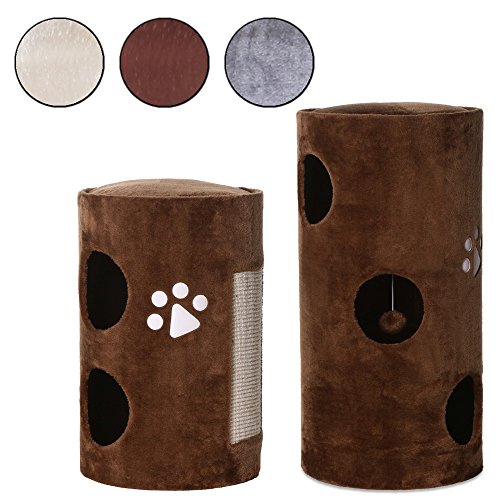 dibea KT00941 Kratztonne, Kratzbaum für Katzen, Höhe 78 cm (weitere Höhen und Farben wählbar)