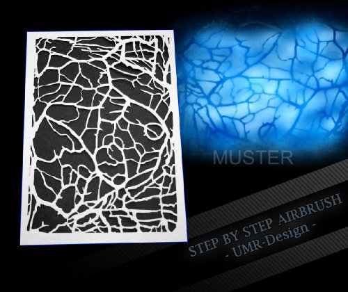 Step by Step Airbrush Schablone Netz AS-055