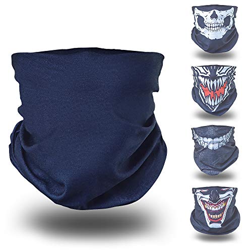 BlackNugget  Bedrucktes Multifunktionstuch mit ausgefallenem Design - Hochwertige Sturmhaube als Wärm- und Schutztuch - Halstuch, Face Shield, Gesichtsmaske - Verschiedene Muster