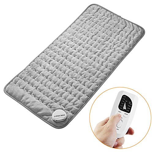 XL Größe Heizkissen mit Timer Modus, 6 Temperatureinstellungen Wärmekissen, Softer Micro Plüsch, Waschbares Therapiekissen, Schmerzlinderung für Rücken, Schulter, Arme, Beine, Taille - 30 * 60cm