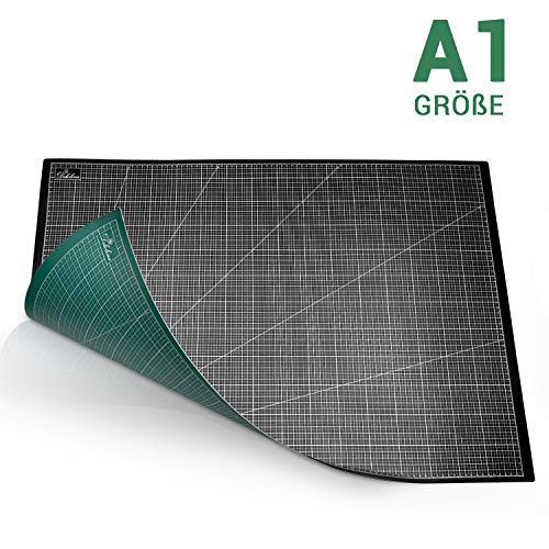 DEKOLONA Selbstheilende Schneidematte aus 3-lagigem PVC - Die Perfekte Schneide und Bastelunterlage - Schneidmatte 60 x 90 - A1 Cutting Mat