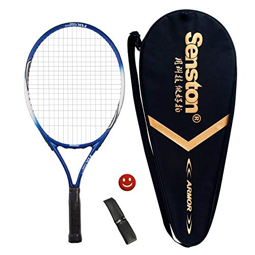 Senston Kinder/Jugend Tennisschläger One-Piece-Design Tennis Schläger Set mit Tennistasche,Overgrip,Vibrationsdämpfer