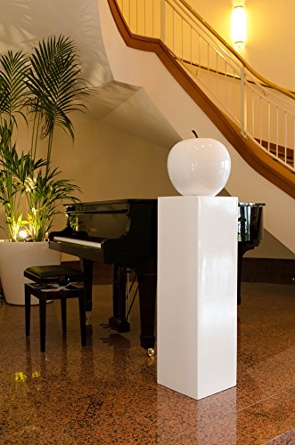 Podest Säule Blumensäule Dekosäule Blumenständer Fiberglas weiß - 100x30x30 cm