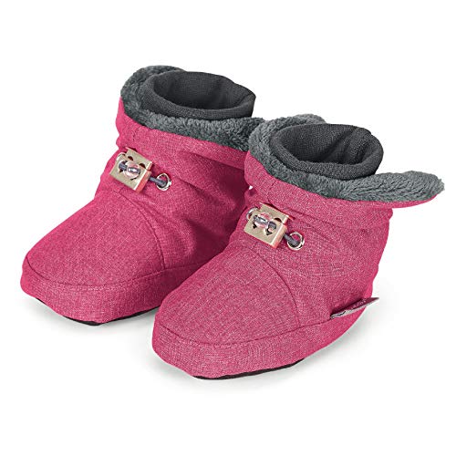 Sterntaler Mädchen Baby Stiefel mit Klettverschluss, Farbe: Magenta melange, Größe: 19/20, Alter: 12-18 Monate, Artikel-Nr.: 5101832
