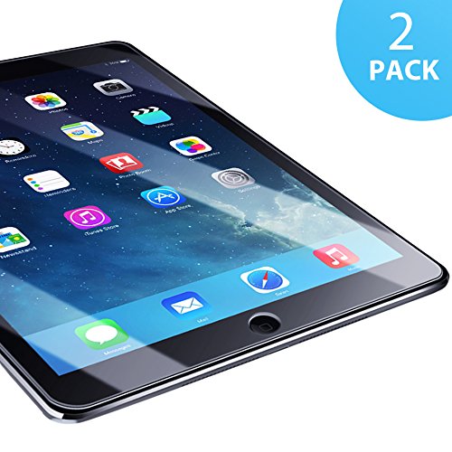 iPad Air 1/ Air 2/ iPad Pro 9.7 Panzerglasfolie - 2 Stück, SUERW Schutzfolie für iPad Air 1/ Air 2/ iPad Pro 9.7 [0,33 mm HD Ultra,9H Härtegrad]