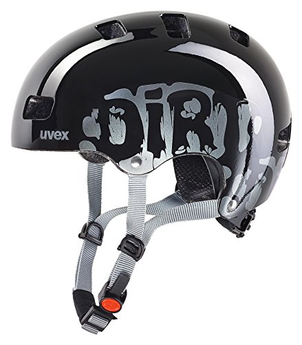 Uvex Kinder kid 3 Fahrradhelm, schwarz (Dirtbike Black), 51-55 cm