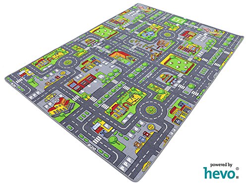 Stadt Mix HEVO Strassen Spielteppich | Kinderteppich 145x200 cm