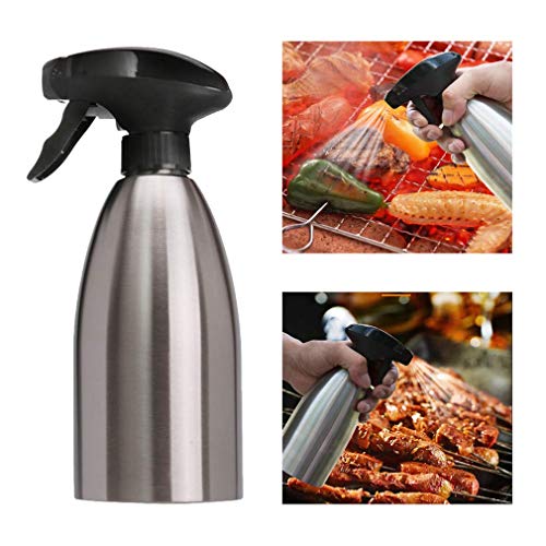 MUUZONING Öl Sprühflasche, Spray Ölsprüher, Oil Sprayer Ölspender Essig Spender BPA-Frei und 100% Lebensmittelsicherheit, für BBQ/Kochen/Salate/Backen,für Picknick im Freien und Camping 500ml
