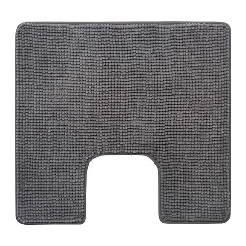 IKEA Toilettenmatte 'TOFTBO' flauschiger WC-Vorleger - saugstarke Mikrofaser - 55x60 cm - maschinenwaschbar - div. Farben (grau)