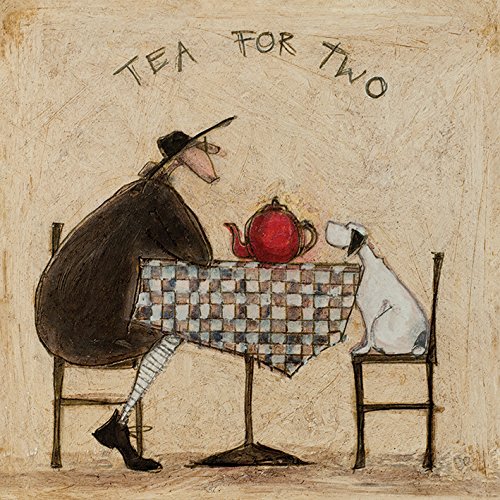 Sam Toft Leinwanddruck, Polyester, Mehrfarbig, 40 x 40 cm