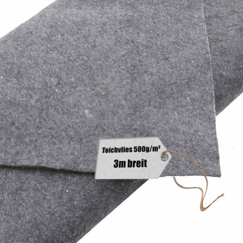 Teichvlies 500g /qm - 18qm in 3m Breite - 3x6