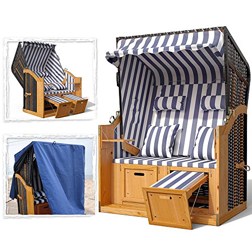 Strandkorb Ostsee Volllieger XXL Schutzhülle Gartenliege Strandstuhl (Beach)