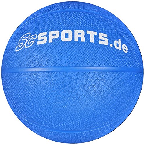 ScSPORTS Medizin-/ Gewichtsball, für variables Fitness-Training, aus texturiertem Gummi für optimalen Grip, Gewicht: 2 kg