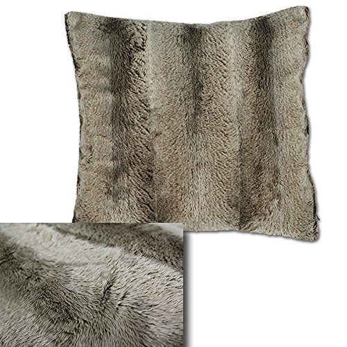 Kissenbezug Kissenhülle Kissenbezüge Fellkissen Kunstfell Tiere Wildfell Fell Bezüge Kissen Hülle Sofa Deko Hüllen Hirsch Wald in verschiedenen Größen 40x40 und 50x50 Fellbezüge Fellhüllen Waldtiere (Wildfell, 50cm x 50cm)