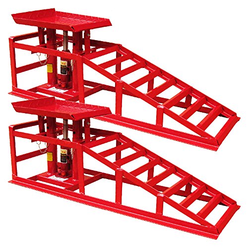 PKW Auffahrrampe Hebebühne KFZ Rampe Auffahrbock Hebeplattform Höhenverstellbar 2 T (2er Set)