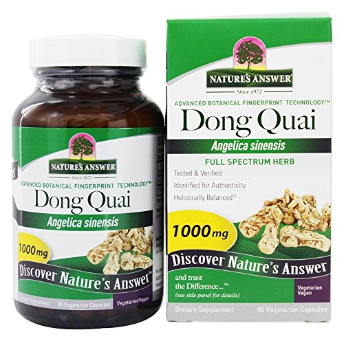 Nature's Answer - Dong Quai Wurzel-einzelne Kraut-Ergänzung - 90 Vegetarische Kapseln