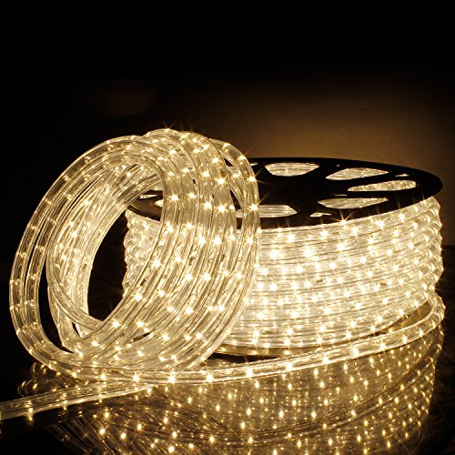 LED Lichterschlauch Lichtschlauch Lichterkette Licht Leiste 36LEDs/M Schlauch für Innen und Außen IP65 50M Warmweiß