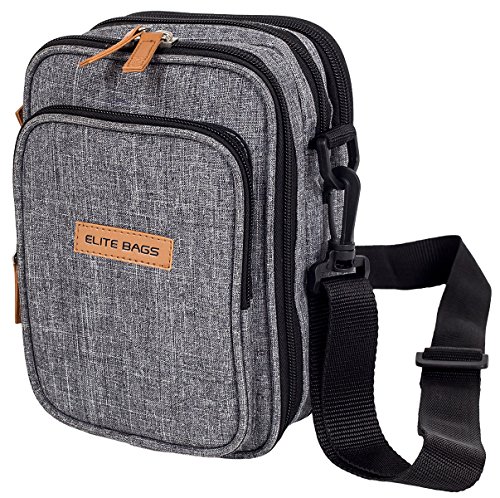 ELITE BAGS FIT´S EVO Diabetikertasche (grau-bitone)