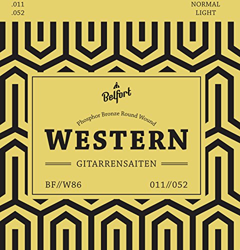 Gitarrensaiten für Westerngitarre  Erstklassige Stahl Phosphor Bronze Saiten für Western-Gitarre & Akustik-Gitarre (6-Saiten Set) | BONUS: Gratis Ebook + 3 Plektren