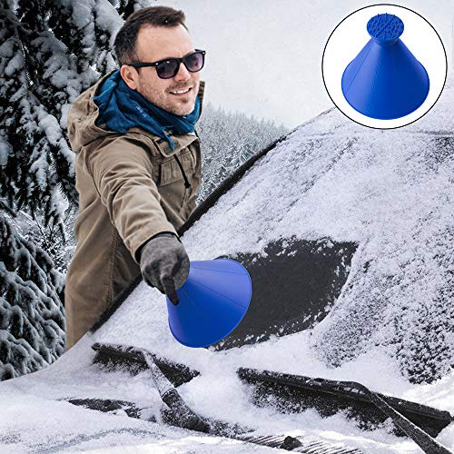 Eiskratzer Auto, Eisschaber Auto, Rundes Magisches Kegelförmiges Eiskratzer Reinigung Schneeschaufel Werkzeug Eiskratzen Ice Scraper Für Auto Windschutzscheibe Schneeschaufel Eisschaber