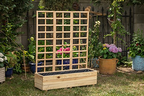 Larisa Blumenkasten mit Rankgitter 140cm (Verschiedene Grosse) (50x35)