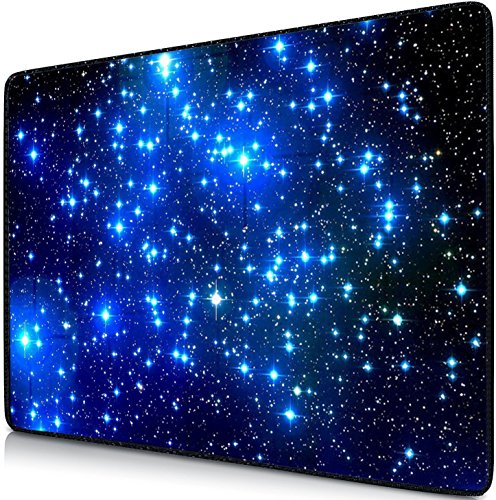 Sidorenko Gaming Mauspad | Mousepad | spezielle Oberfläche verbessert Geschwindigkeit und Präzision | Fransenfreie Ränder | Rutschfest | Blau