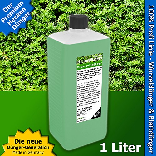 Heckenpflanzen Dünger XL 1 Liter Supreme für Laubhecken und Immergrüne Hecken