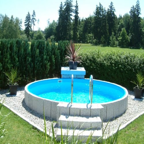 Rundpool Fun-Zon 5,00 x 1,20m, Stahlwandpool, Schwimmbecken, Stahlwandbecken