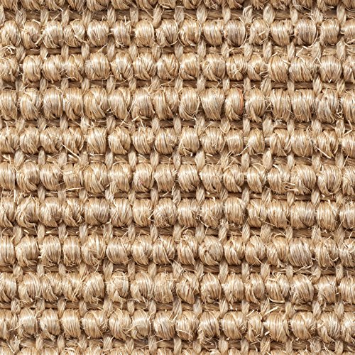 Teppichboden Auslegware | Sisal Naturfaser Schlinge | 400 cm Breite | beige natur | Meterware, verschiedene Größen | Größe: 1 Muster