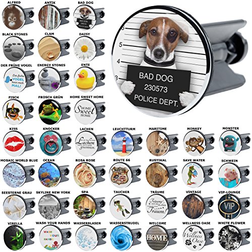 Waschbeckenstöpsel Bad Dog, viele schöne Waschbeckenstöpsel zur Auswahl, hochwertige Qualität