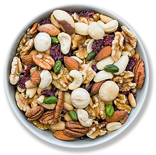 Edle Nussmischung 1kg Exclusiv by 1001 Frucht | ohne Salz | ohne Zucker | ohne Zusätze | Rohkost-Qualität und ideal für Veganer, Sportler und Studenten | Paranüsse, Pekannüsse, Pistazien, Walnuss, Erdnüsse, Cashewkerne, Mandeln, Haselnuss, Canberry | „QUALITÄT statt QUANTITÄT made in Regensburg“