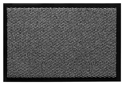 andiamo Schmutzfangmatte, Fußmatte aus Polypropylen – Indoor/Outdoor geeignet - in 60 x 80 cm Hellgrau – 5 mm Höhe