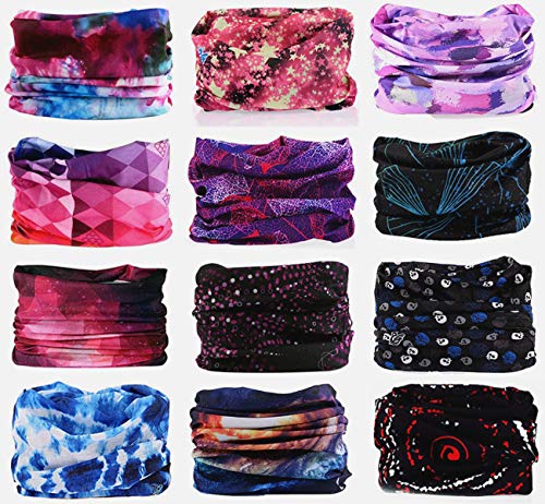 ECOMBOS Multifunktionstuch vielseitig einsetzbar Motorradmaske Sporttuch Gesichtsmaske Bandana Stirnband Schweißband Halstuch Motorrad Wandern Ski Outdoor (Galaxis-C)