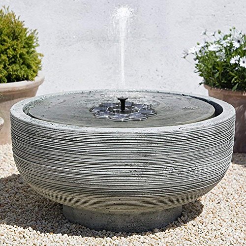 TekHome 2019 Solar-Wasserbrunnen, Vogelbad, Solar-Wasser-Eigenschaften für den Garten, schwimmender Solarbrunnen, Solarpanel, Wasserpumpe für Teich/Pool, solarbetriebene Wasser-Funktion.