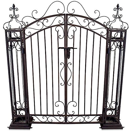 Gartentor Gartentür Eingangstor Pforte Metall in Antik-Optik