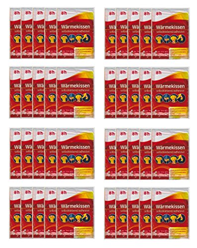40 er Set Wärmepflaster Wärmekissen Wärmepad Wellnesspflaster 8 Stunden Wärme Wellness