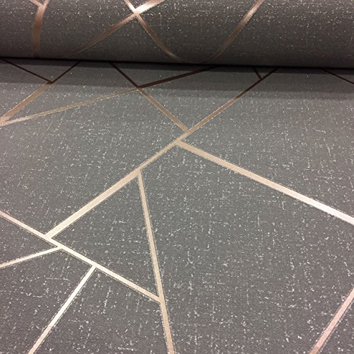 Fine Décor fd42283 Quarz Fractal Tapete, Kupfer