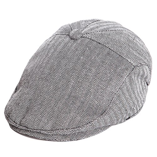 Kuyou Baby Mütze Gatsby Schirmmütze Schiebermütze Berets Kappe (1-3 Jahre, Schwarz)