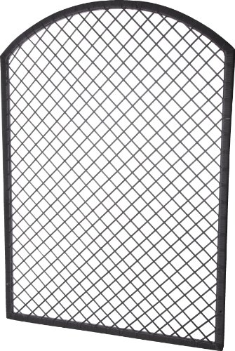 GARTENFREUDE Rankgitter Spalier Polyrattan für Blumenkübel, 101.5 x 2.5 x 140 cm, anthrazit