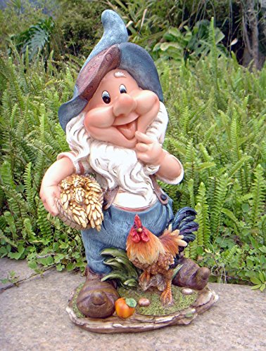Design 11020 Zwerg 41 cm Hoch Deko Garten Gartenzwerg Figuren Dekoration verschiedene Design (11020 Design 1)