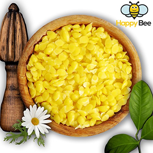 100 % reines Bienenwachs - 200 g - Pure gelbe Bienenwachs Pastillen - Perfekt geeignet für Kosmetik und die Kerzen Herstellung mit der ganzen Familie