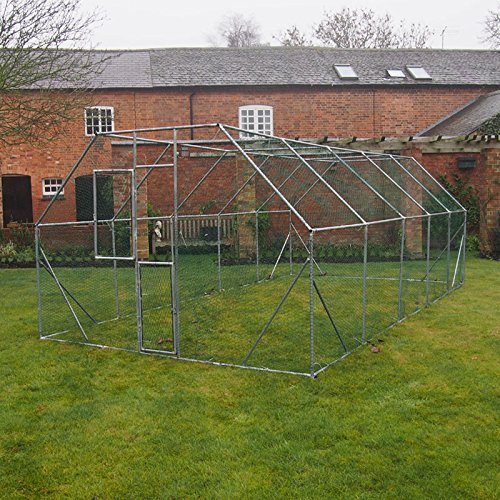 FeelGoodUK Hühnerkäfig, verzinkt, 6 x 3 x 2 m