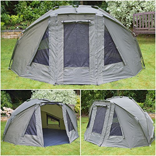 Quest Tackle Angelzelt 1-2 Man Mann Bivvy Karpfenzelt Karpfen Angeln Angehen Campingzelt Fishing Tent 10000mm Wassersäule