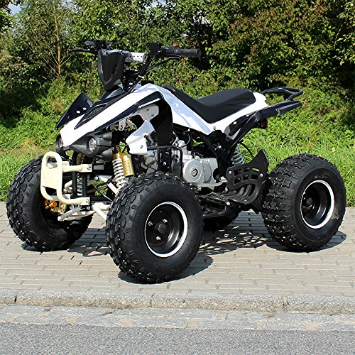 Kinder Quad S-12 125 cc Motor Miniquad 125 ccm weiß/schwarz Panthera