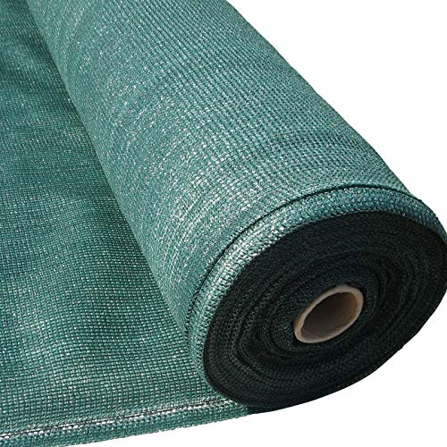 Masgard Schattiergewebe 150 g/m² Verschiedene Abmessungen (Schattierwert ca. 90%) Sonnenschutz Sichtschutz Windschutz Zaunblende (1,00 m x 10,00 m = 10 m² (gefaltet))