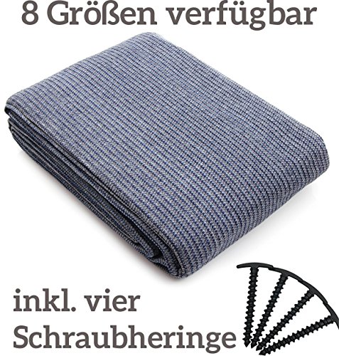 BENJOVADIS Vorzeltteppich und Markisenteppich - wasserdurchlässige und wasserfeste Outdoor Camping Matte - perfekt für Markisen, Wohnmobile, Wohnwagen und als Zeltunterlage(Grau, 250cm x 400cm)