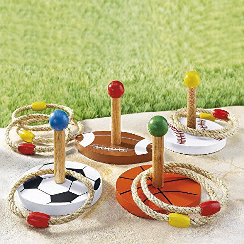 Ring-Wurfspiel , Freizeitspaß Gartenspiel mit Ringen zielen